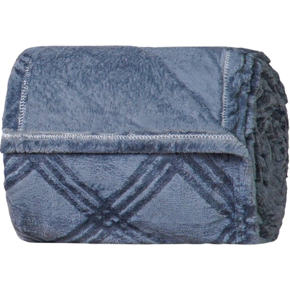 Manta Queen Brushed New Microfibra Flannel 100% Poliéster 220x230 Azul Cobalt Manta Queen Brushed New Microfibra Flannel 100% Poliéster 220x230 Azul Cobalt