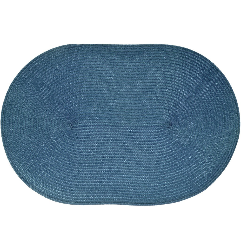 Kit 2 Americano Requinte Liso para Mesa Oval 30x45cm Navy Kit 2 Americano Requinte Liso para Mesa Oval 30x45cm Navy