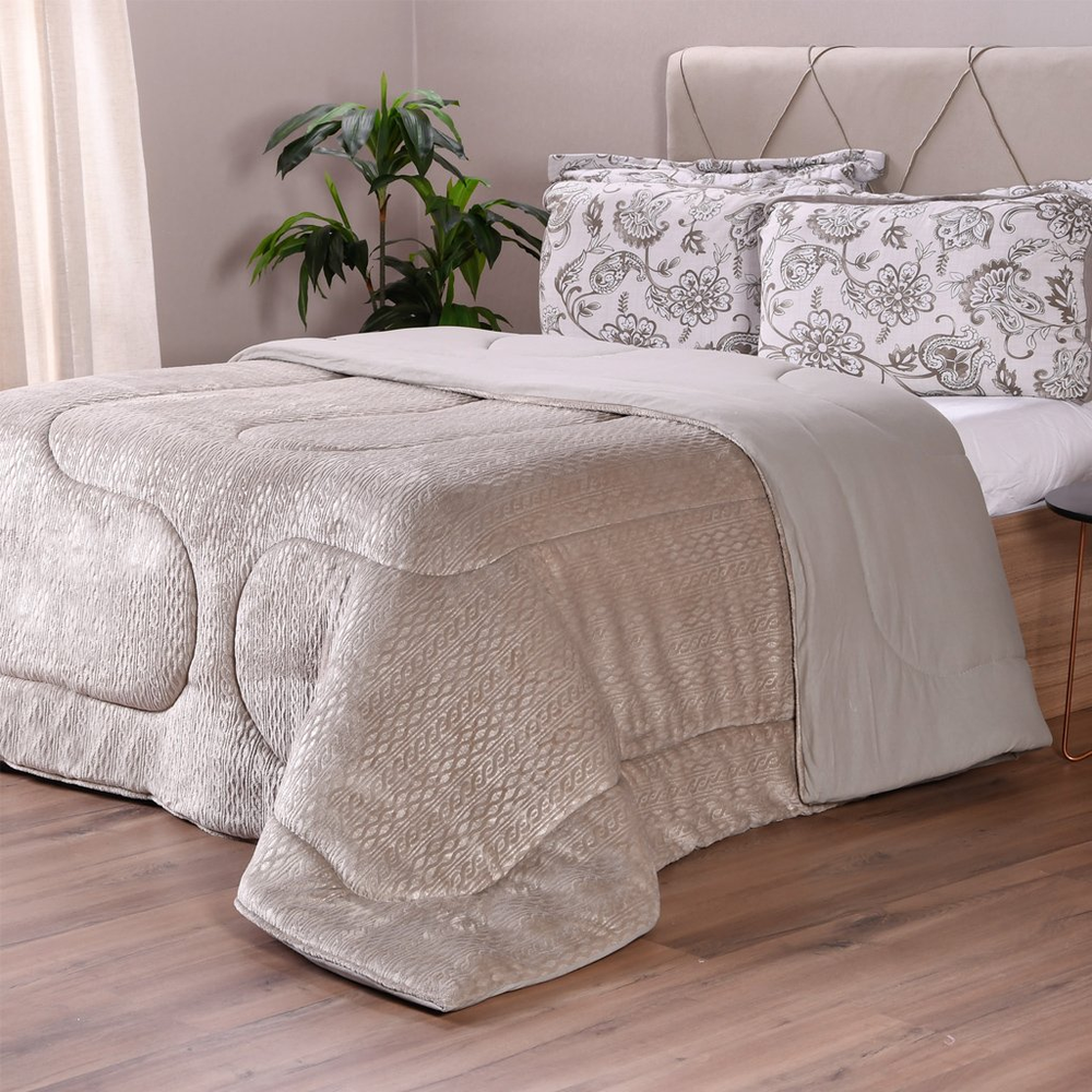 Coberdrom Duetto Plush Casal Malha 100% Algodão 200x220cm Funghi Coberdrom Duetto Plush Casal Malha 100% Algodão 200x220cm Funghi