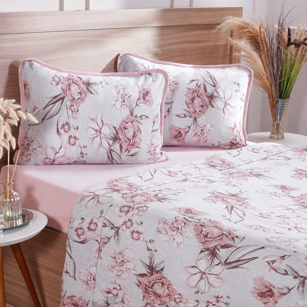 Jogo de Cama Queen 4 Pçs Malha Premium 145g/m² 100% Algodão 158x198x35cm Jogo de Cama Queen 4 Pçs Malha Premium 145g/m² 100% Algodão 158x198x35cm