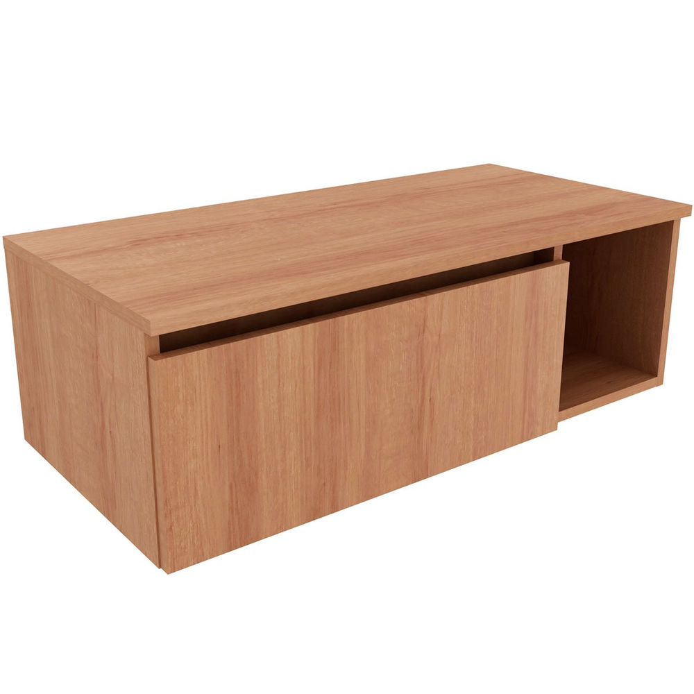 Gabinete de Banheiro 80 cm com 1 Porta e Nicho Marina Amêndoa Gabinete de Banheiro 80 cm com 1 Porta e Nicho Marina Amêndoa