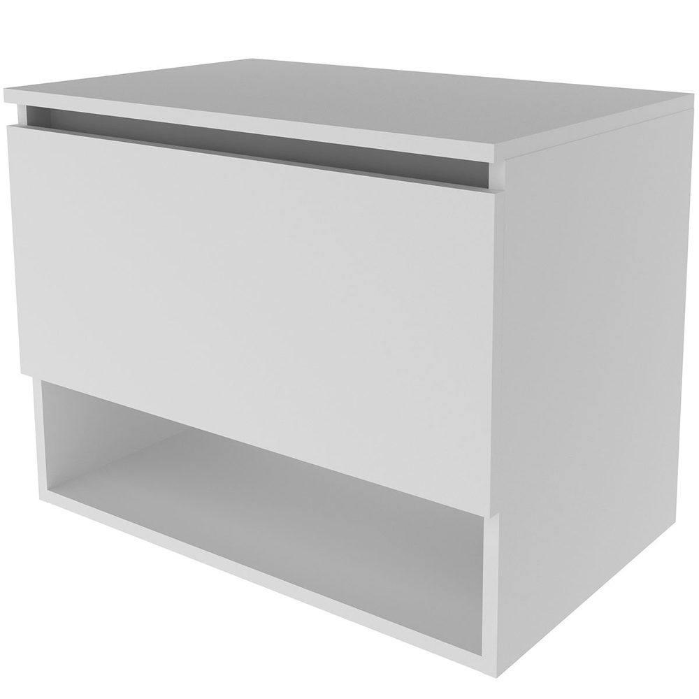 Gabinete de Banheiro 60 cm 1 Porta e Nicho Valente Branco Gabinete de Banheiro 60 cm 1 Porta e Nicho Valente Branco