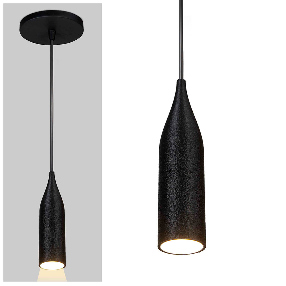 Lustre Pendente Decorativo Design 3D - ABS174 - PRETO Lustre Pendente Decorativo Design 3D - ABS174 - PRETO