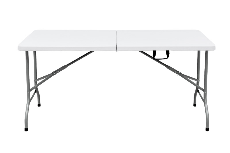 Mesa Dobrável Tipo Maleta Prática e Durável 180x70cm Branca - WAW Design Mesa Dobrável Tipo Maleta Prática e Durável 180x70cm Branca - WAW Design
