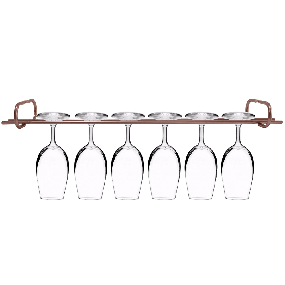 Suporte Para Pendurar Taças 42cm Organizador Porta Taças Suspenso Rose Gold Suporte Para Pendurar Taças 42cm Organizador Porta Taças Suspenso Rose Gold