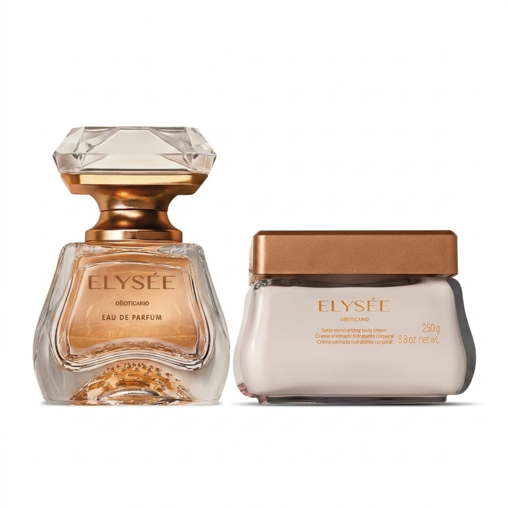 Combo Elysèe: Eau De Parfum 50ml + Creme Acetinado Corporal 250g Combo Elysèe: Eau De Parfum 50ml + Creme Acetinado Corporal 250g