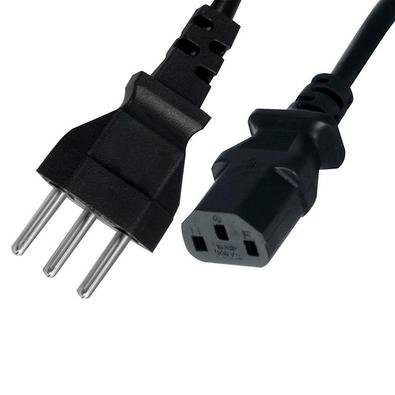 Cabo de Energia para Fonte de Computador MD9, 5 Metros, Preto - 7291 Cabo de Energia para Fonte de Computador MD9, 5 Metros, Preto - 7291