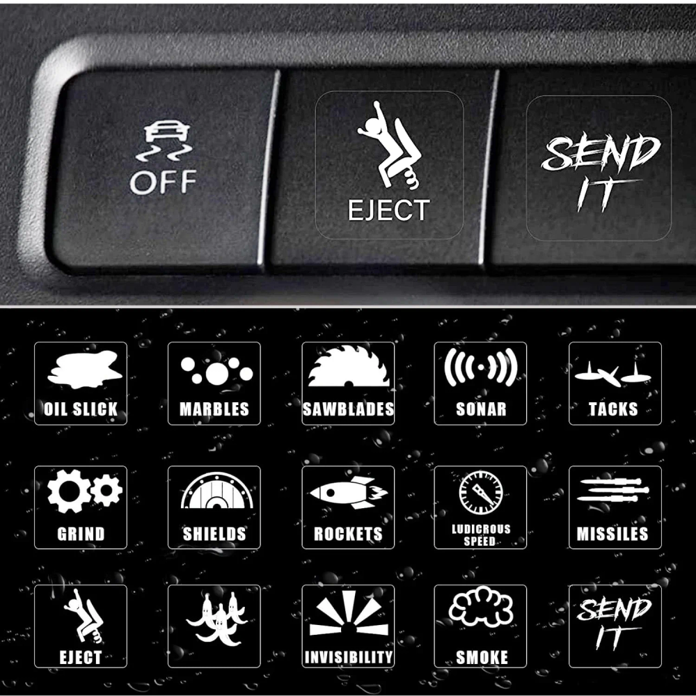 15pcs/Set Creative Car Switch Button Stickers Dashboard Console Label Decals Self-Adhesive Decorations for Car Truck 15pcs/Set Creative Car Switch Button Stickers Dashboard Console Label Decals Self-Adhesive Decorations for Car Truck