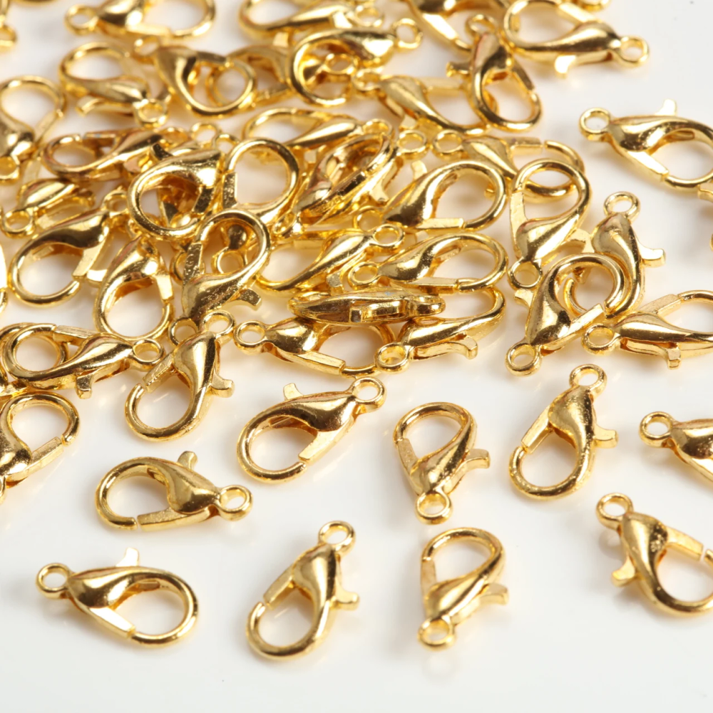 Keychain Connectors 20-160pcs Zinc Alloy Lobster Clasps Gold Silver Color Metal Hooks for DIY Bag Charms Jewelry Making Supplies Keychain Connectors 20-160pcs Zinc Alloy Lobster Clasps Gold Silver Color Metal Hooks for DIY Bag Charms Jewelry Making Supplies