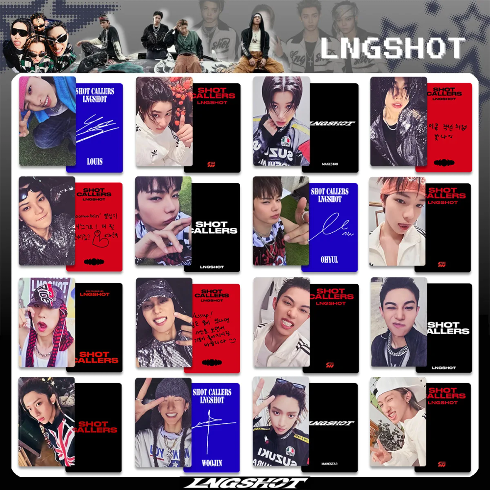 4Pcs/Set Idol Boy LNGSHOT Lobster Album SHOT CALLERS Peripheral Bonus Small Card Sing Card OHYUL RYUL WOOJIN LOUIS Fans Gifts 4Pcs/Set Idol Boy LNGSHOT Lobster Album SHOT CALLERS Peripheral Bonus Small Card Sing Card OHYUL RYUL WOOJIN LOUIS Fans Gifts