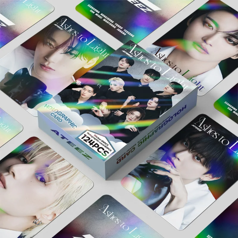 124Zhang Mingxing's Laser CardATEEZFlashcard albumAshes to LightSupporter fan cardLOMO 124Zhang Mingxing's Laser CardATEEZFlashcard albumAshes to LightSupporter fan cardLOMO