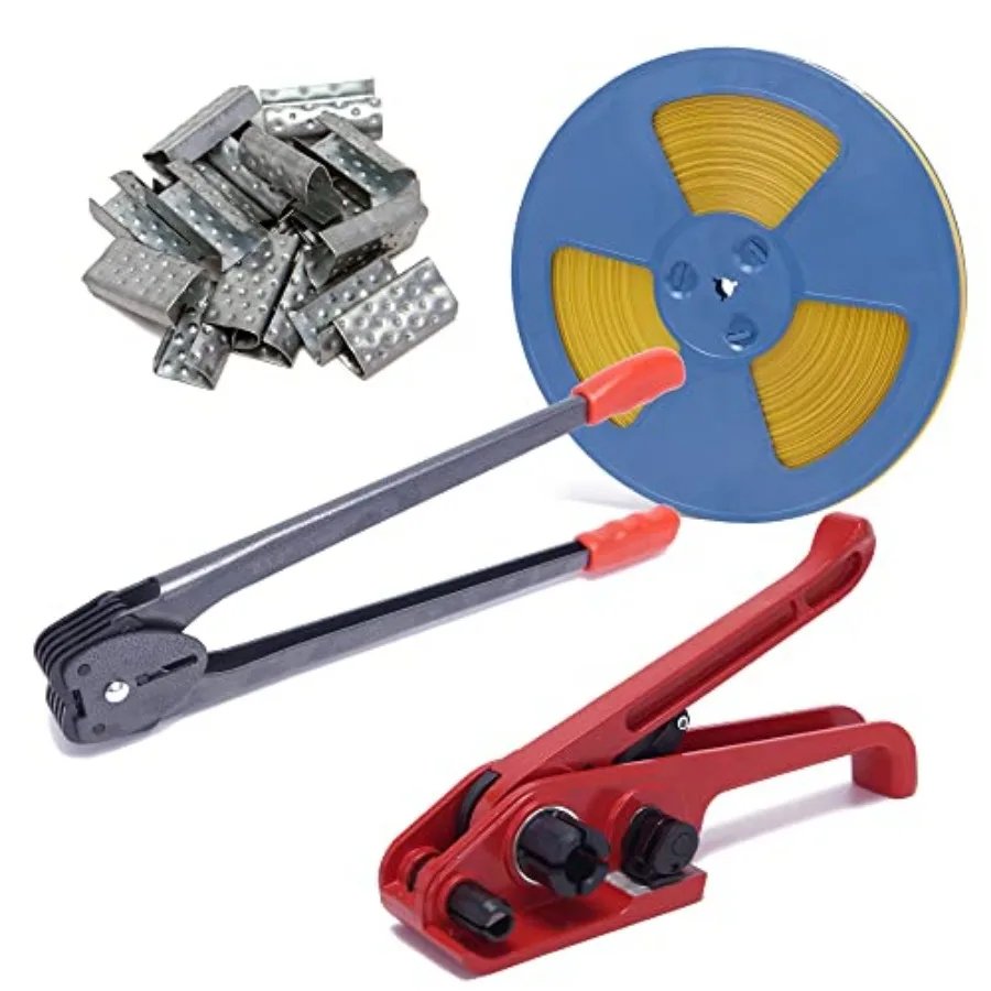 All-in-One Banding with Poly Tensioner, 3200" PP Band, 100 Metal Seals, and Sealer Tools All-in-One Banding with Poly Tensioner, 3200" PP Band, 100 Metal Seals, and Sealer Tools