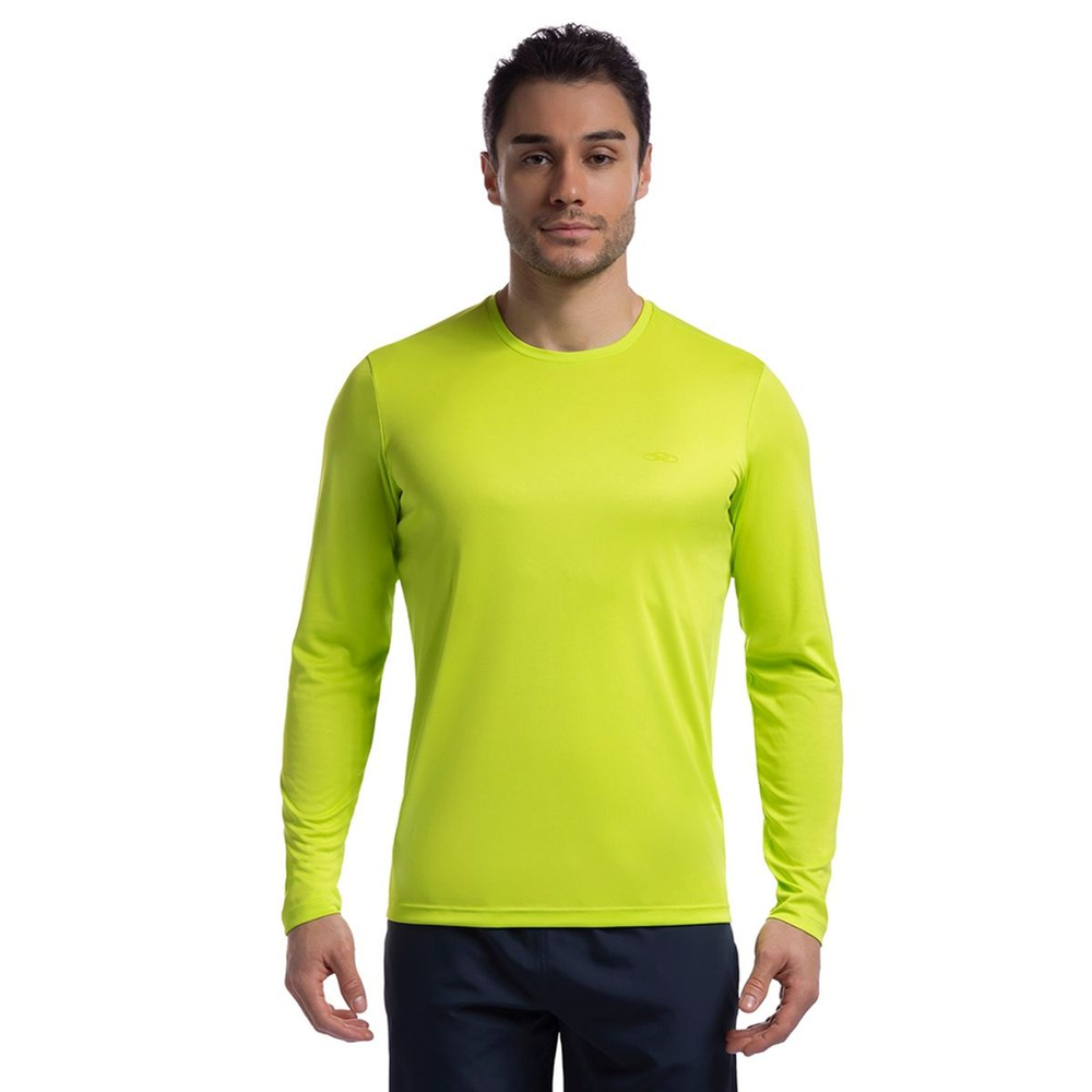 Camiseta Manga Longa Essential Olympikus Masculina GG Amarelo Camiseta Manga Longa Essential Olympikus Masculina GG Amarelo