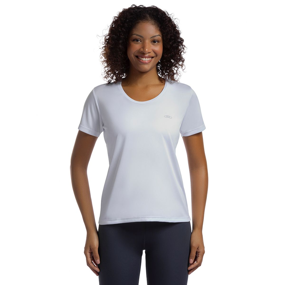 Camiseta Essential Olympikus Feminina G Branco Camiseta Essential Olympikus Feminina G Branco