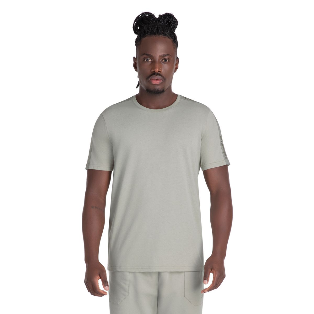 Camiseta Comfy Tape Olympikus Masculina GG Bege Camiseta Comfy Tape Olympikus Masculina GG Bege