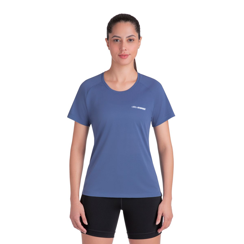 Camiseta Runner Manga curta 2.0 Feminina G Azul Camiseta Runner Manga curta 2.0 Feminina G Azul
