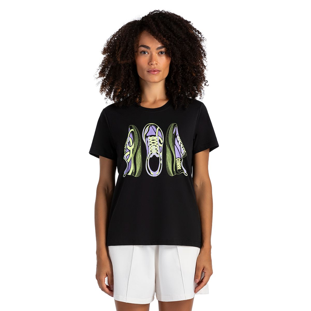 Camiseta Comfy Corre Olympikus Feminina GG Preto Camiseta Comfy Corre Olympikus Feminina GG Preto