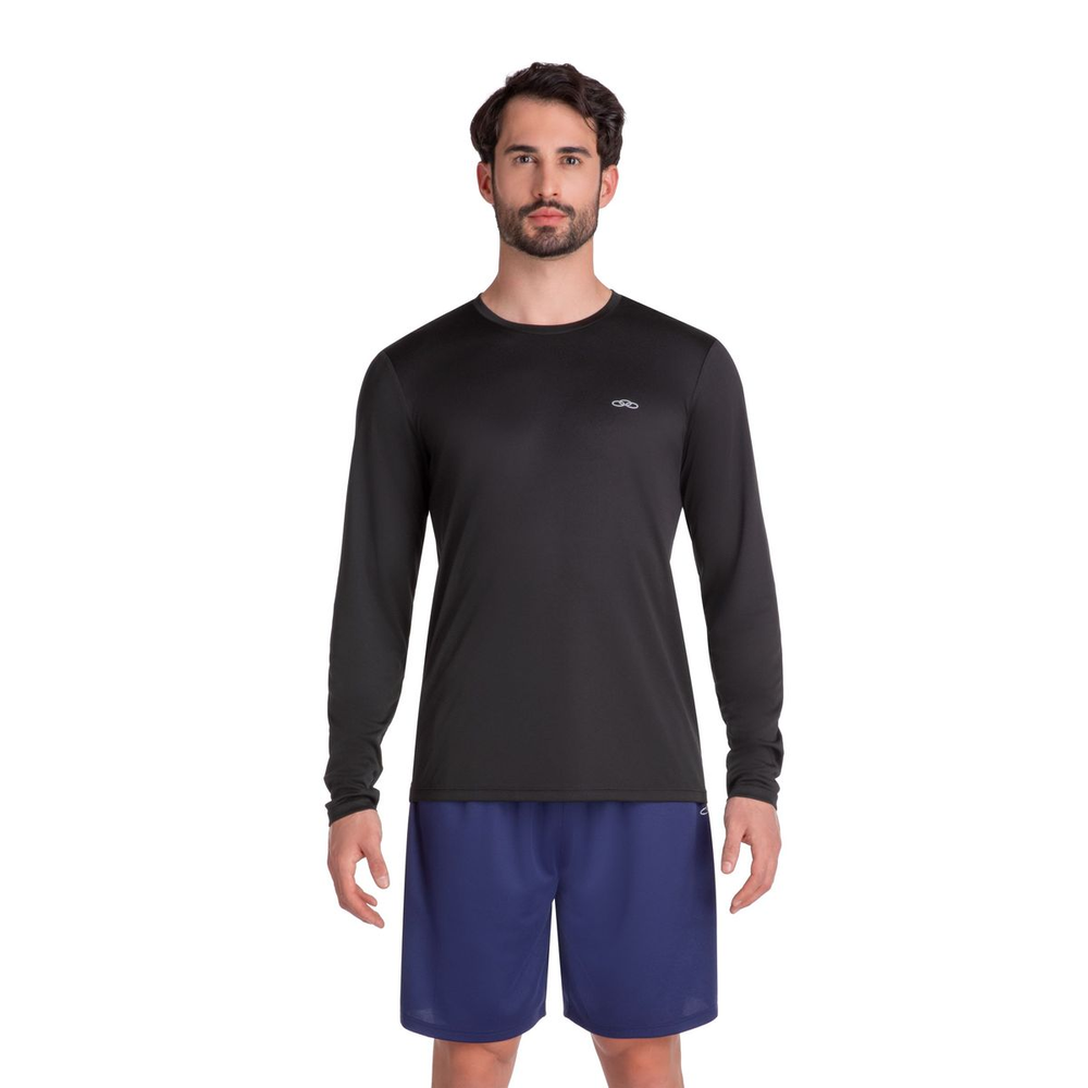 Camiseta Essential Manga Longa Olympikus G Preto Camiseta Essential Manga Longa Olympikus G Preto
