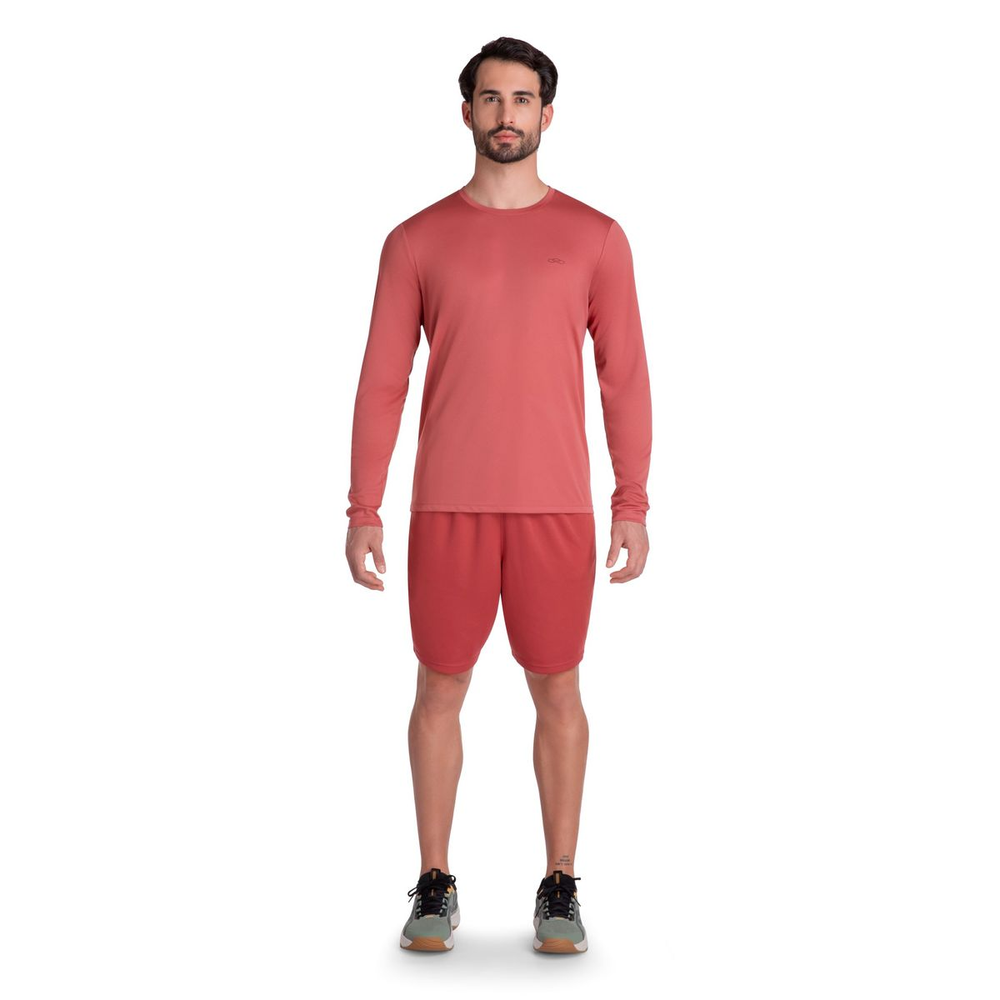 Camiseta Essential Manga Longa Olympikus GG Vermelho Camiseta Essential Manga Longa Olympikus GG Vermelho