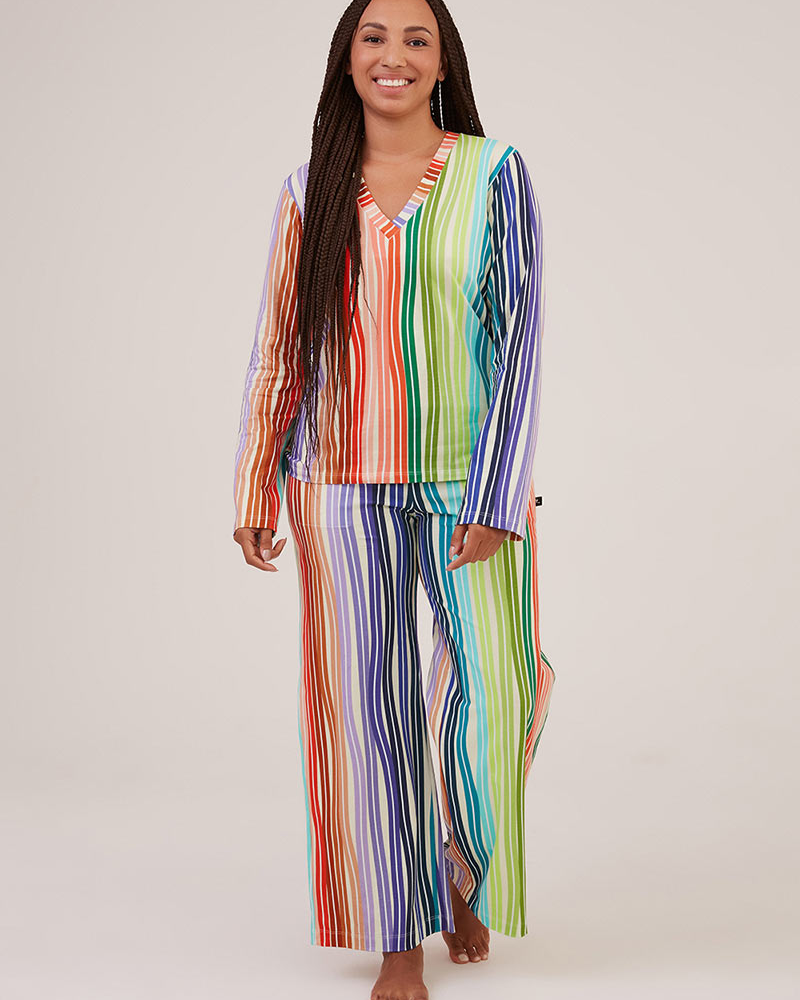 Blusa Manga Longa Pijama Estampa Prisma Blusa Manga Longa Pijama Estampa Prisma