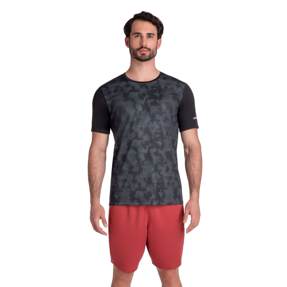 Camiseta Basic Estampada Olympikus M Preto Camiseta Basic Estampada Olympikus M Preto