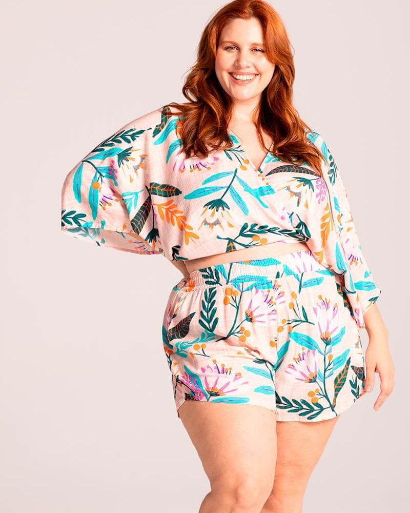 Blusa Nó Floral Amanhecer Blusa Nó Floral Amanhecer