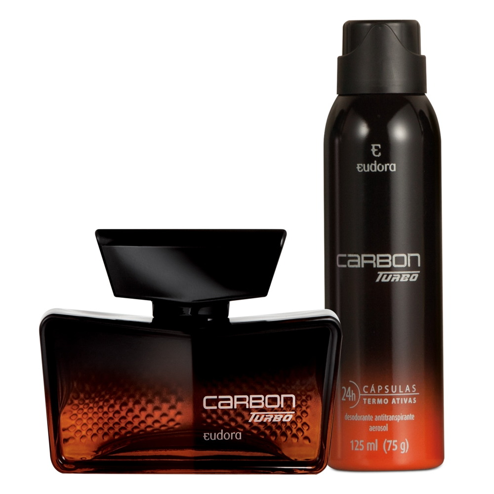 Kit Carbon Turbo Colônia Desodorante + Desodorante Kit Carbon Turbo Colônia Desodorante + Desodorante