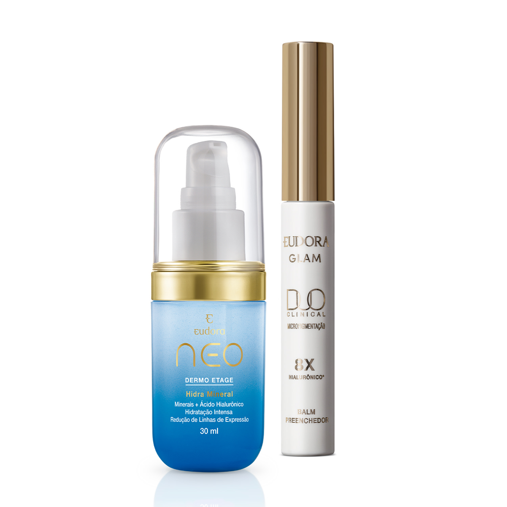Combo Gel hidratante Neo Dermo Etage Hidra Mineral 30ml + Balm Preenchedor duo clinical 4,5g Combo Gel hidratante Neo Dermo Etage Hidra Mineral 30ml + Balm Preenchedor duo clinical 4,5g