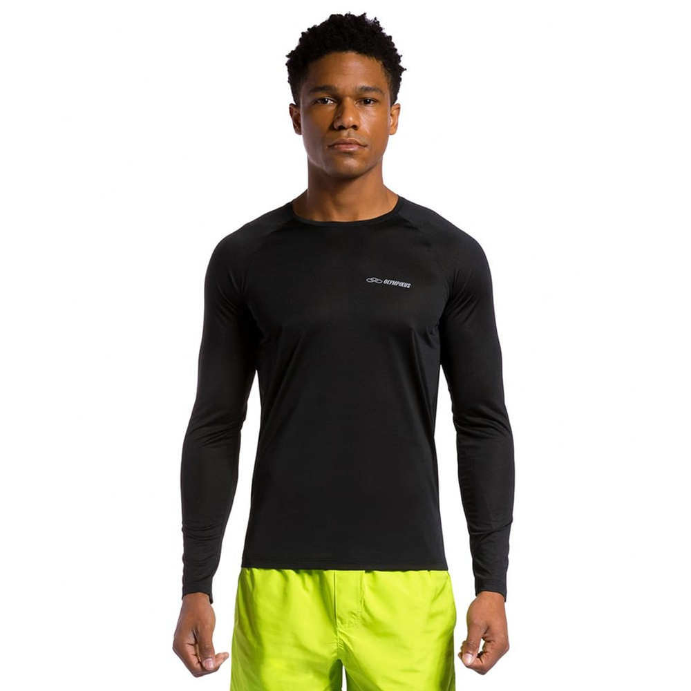 Camiseta Runner Manga Longa 2.0 Masculina GG Preto Camiseta Runner Manga Longa 2.0 Masculina GG Preto
