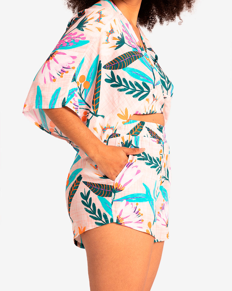 Shorts Runner Floral Amanhecer