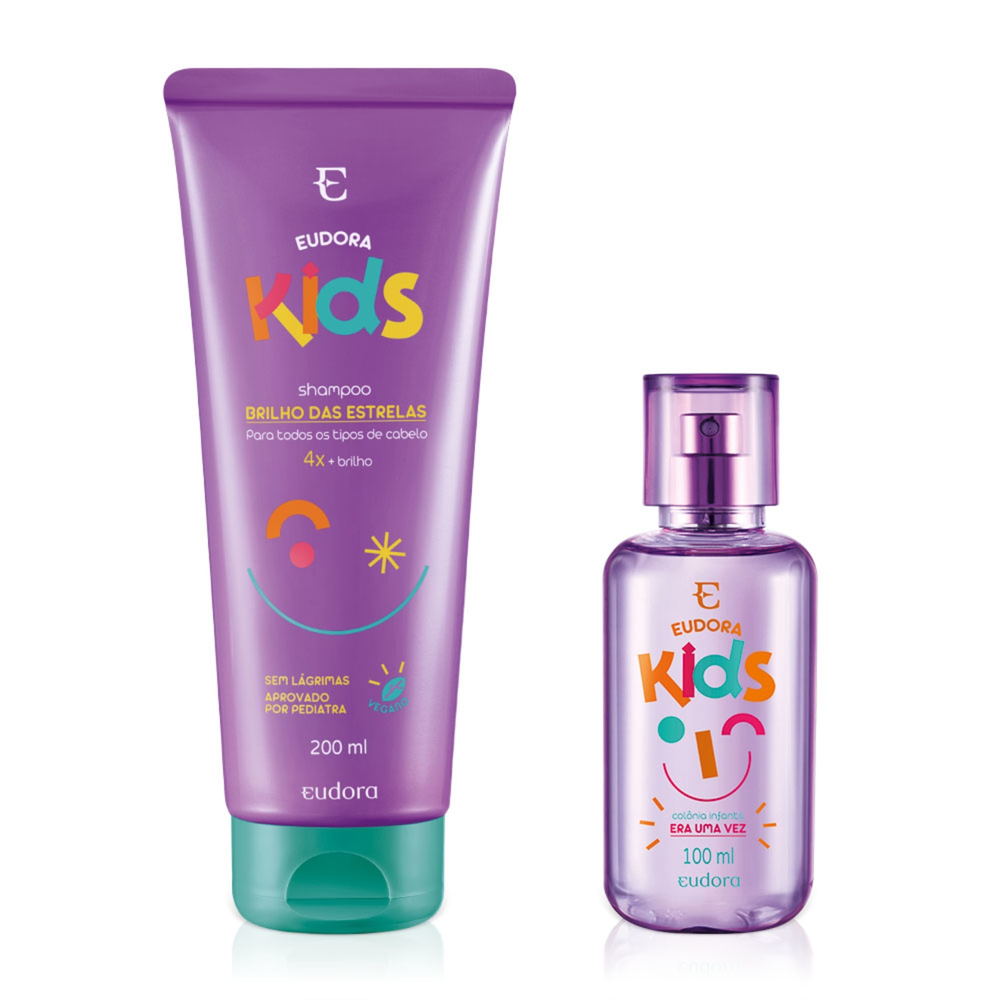 Combo Eudora Kids Era Uma Vez: Colônia Infantil 100ml + Shampoo 200ml Combo Eudora Kids Era Uma Vez: Colônia Infantil 100ml + Shampoo 200ml
