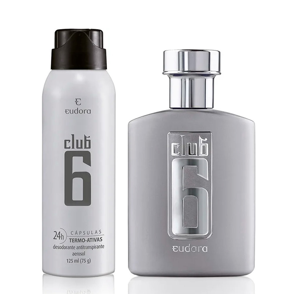 Combo Club 6: Desodorante Colônia 95ml + Desodorante Antitranspirante Aerossol 125ml Combo Club 6: Desodorante Colônia 95ml + Desodorante Antitranspirante Aerossol 125ml