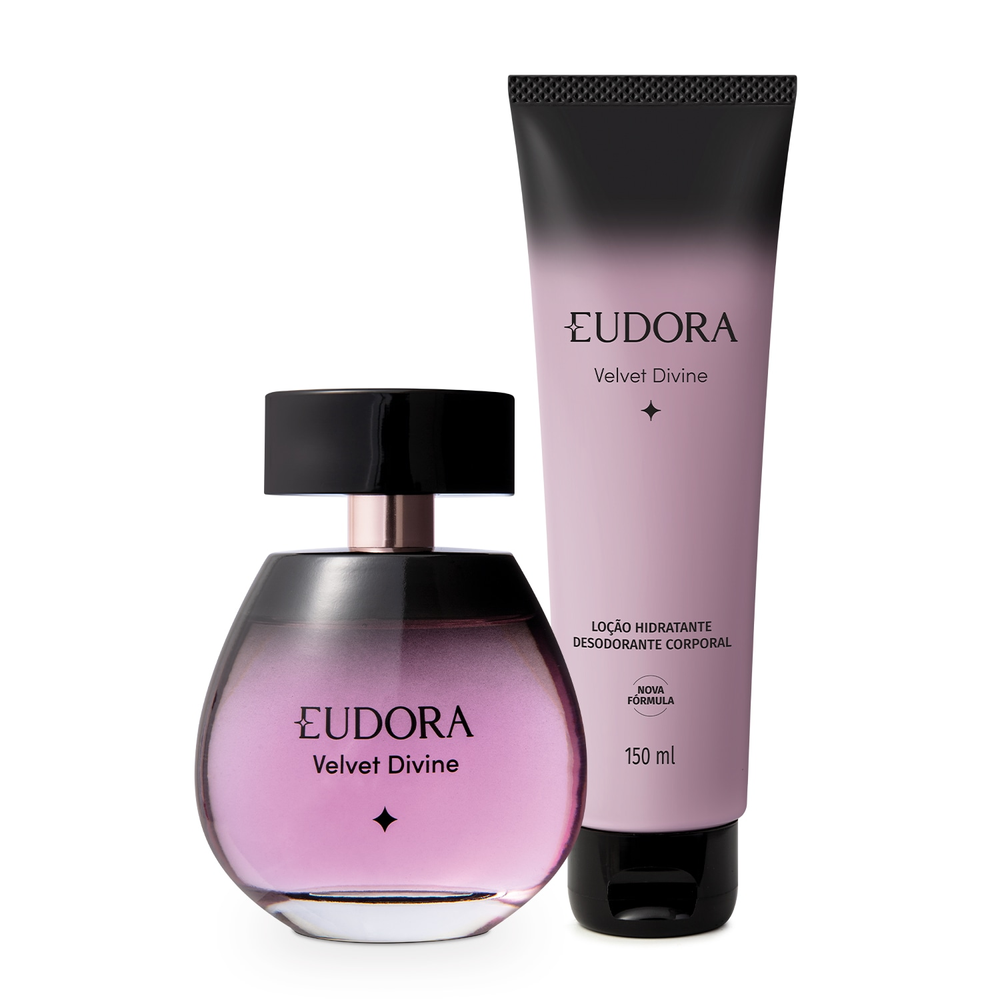 Combo Velvet Divine: Desodorante Colônia 100ml + Loção Perfumada Desodorante Corporal 150ml Combo Velvet Divine: Desodorante Colônia 100ml + Loção Perfumada Desodorante Corporal 150ml