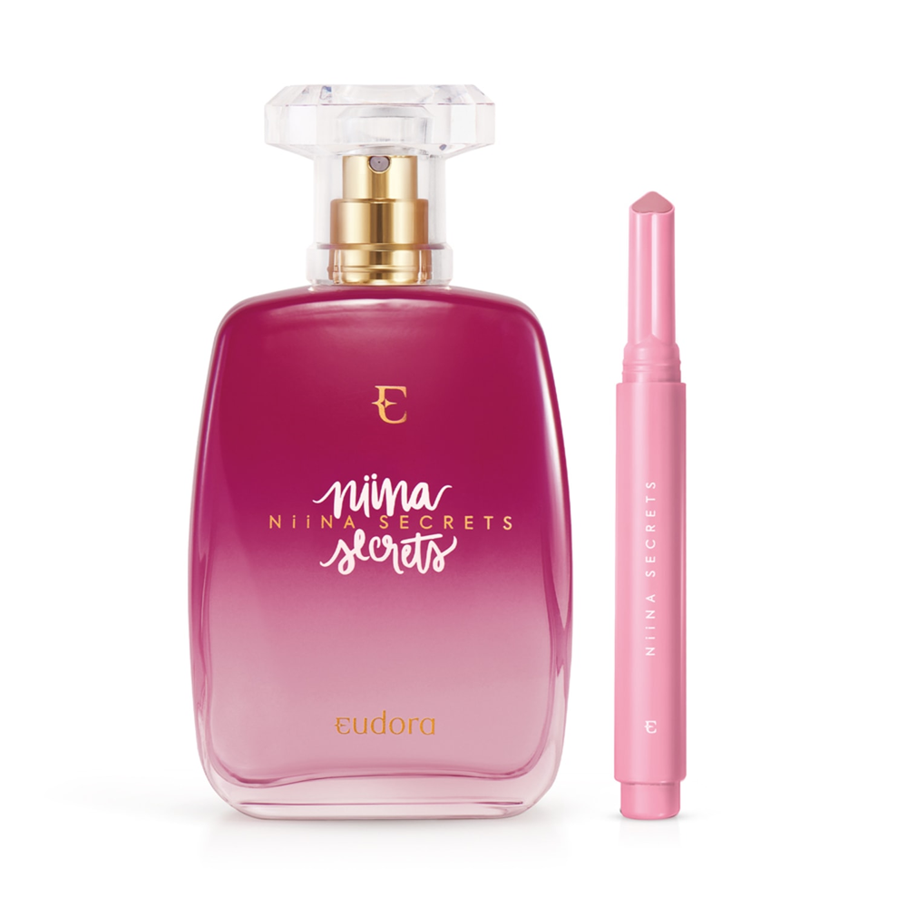 Combo Niina Secrets: Desodorante Colônia + Batom Gloss Stick Pink Azaleia Combo Niina Secrets: Desodorante Colônia + Batom Gloss Stick Pink Azaleia