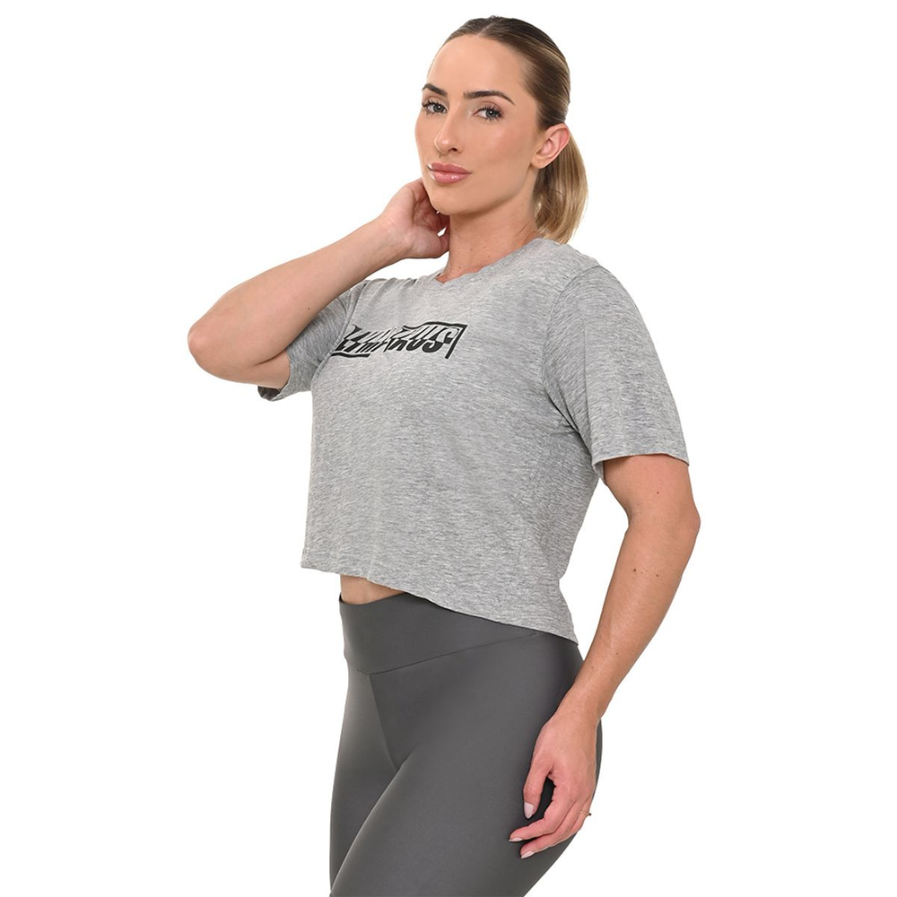 Camiseta Box Graphic Olympikus Feminina G Cinza Camiseta Box Graphic Olympikus Feminina G Cinza