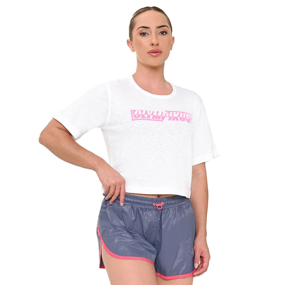 Camiseta Box Graphic Olympikus Feminina P Branco Camiseta Box Graphic Olympikus Feminina P Branco