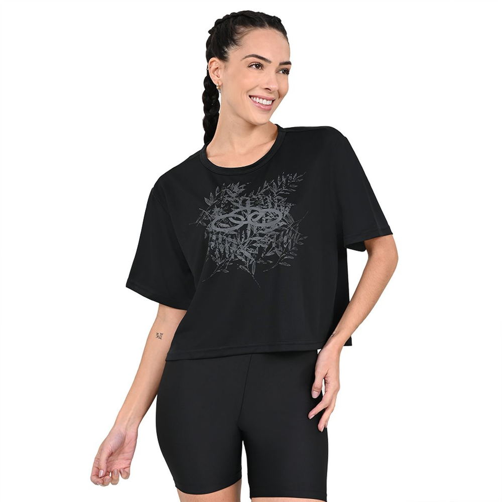 Camiseta Box Complemento Olympikus Feminina G Preto Camiseta Box Complemento Olympikus Feminina G Preto