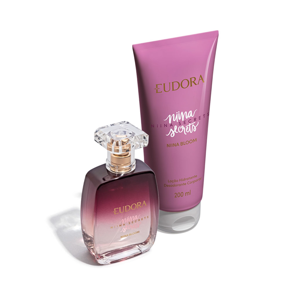 Combo Niina Secrets Bloom: Desodorante Colônia 100ml + Loção Hidratante Desodorante Corporal 200ml Combo Niina Secrets Bloom: Desodorante Colônia 100ml + Loção Hidratante Desodorante Corporal 200ml