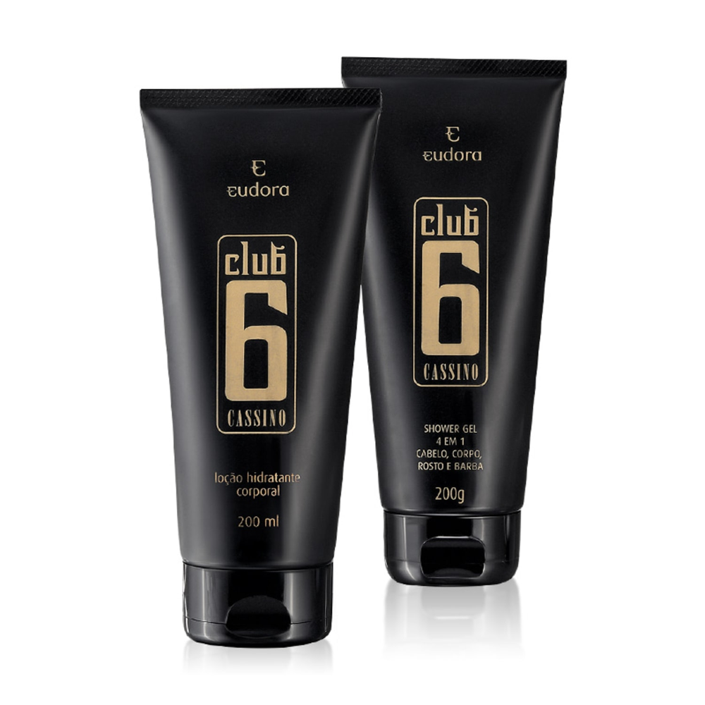 Kit Club 6 Cassino Shower Gel + Loção Hidratante Corporal Kit Club 6 Cassino Shower Gel + Loção Hidratante Corporal