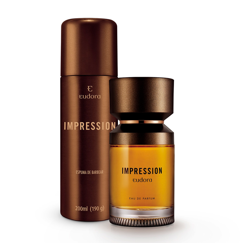 Combo Impression: Eau De Parfum 100ml + Espuma de Barbear 200ml Combo Impression: Eau De Parfum 100ml + Espuma de Barbear 200ml