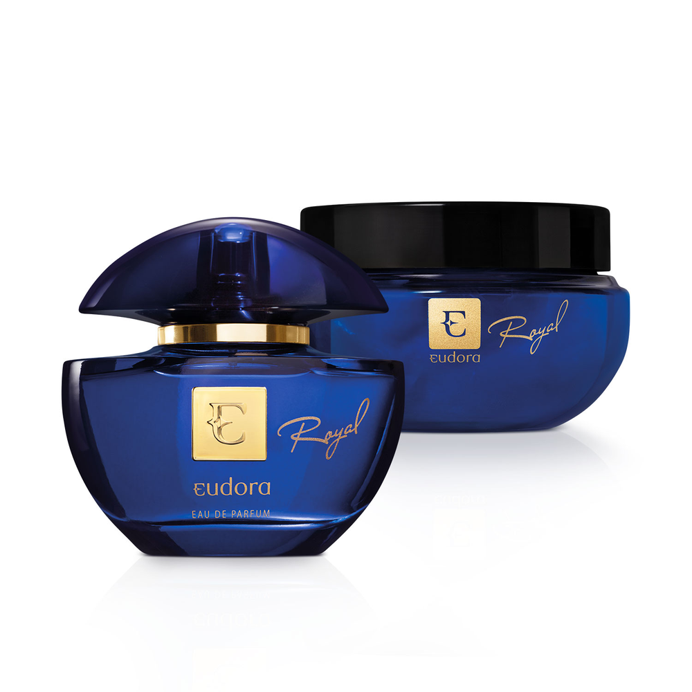 Combo Eudora Royal: Eau De Parfum 75ml + Creme Acetinado 250g Combo Eudora Royal: Eau De Parfum 75ml + Creme Acetinado 250g