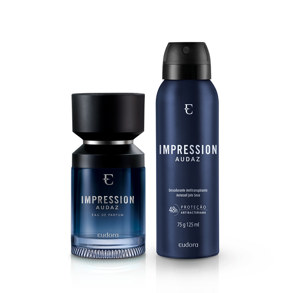Kit Impression Audaz Eau de Parfum + Desodorante Aerossol Kit Impression Audaz Eau de Parfum + Desodorante Aerossol