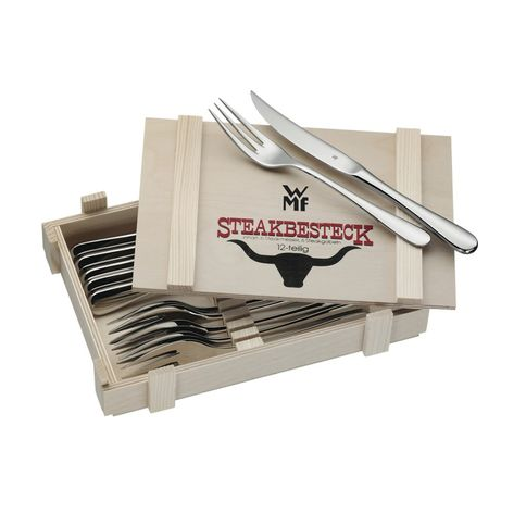 Conjunto 12 Talheres para Carne Aço Inox Servier Bistro WMF Conjunto 12 Talheres para Carne Aço Inox Servier Bistro WMF