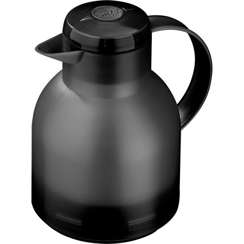 Garrafa Térmica de 1 Litro Quick Press Samba Emsa Preta Garrafa Térmica de 1 Litro Quick Press Samba Emsa Preta