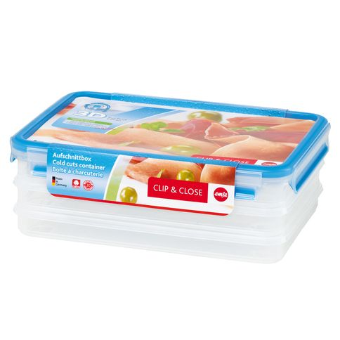 Porta Frios 3 Compartimentos 19cm x 26cm Clip & Close Emsa Porta Frios 3 Compartimentos 19cm x 26cm Clip & Close Emsa