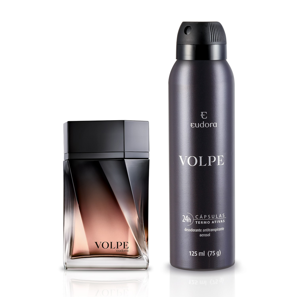 Kit Volpe Colônia Desodorante + Desodorante Antitranspirante Kit Volpe Colônia Desodorante + Desodorante Antitranspirante
