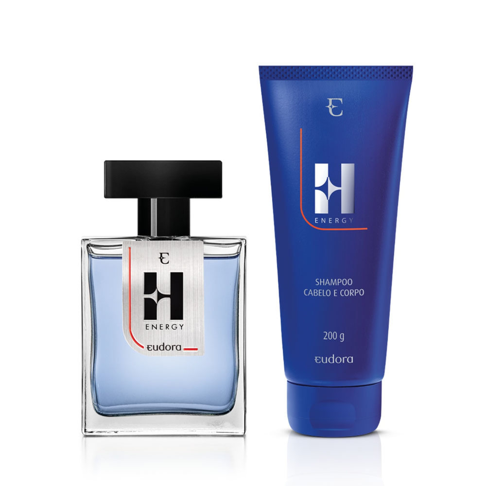 Combo Eudora H Energy: Desodorante Colônia + Shampoo Combo Eudora H Energy: Desodorante Colônia + Shampoo