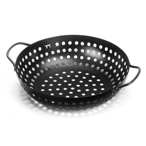 Assadeira Grill Modelo Wok em Aço 28cm Prana Assadeira Grill Modelo Wok em Aço 28cm Prana