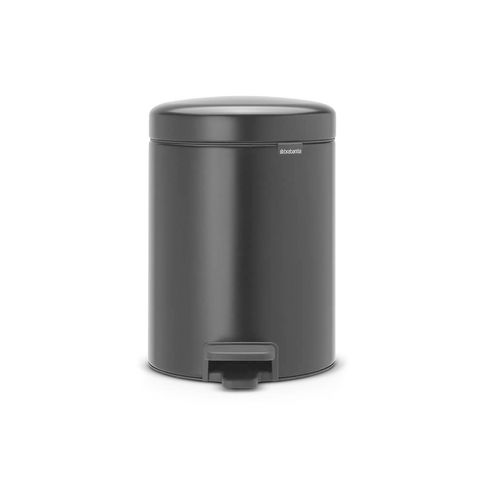 Lixeira em Aço 5 Litros New Icon Brabantia Preta Lixeira em Aço 5 Litros New Icon Brabantia Preta