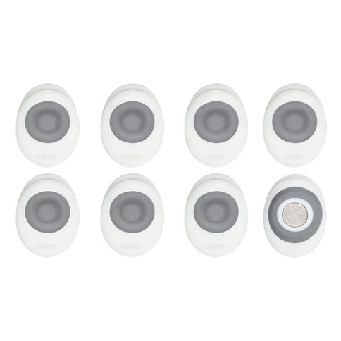Conjunto de 8 Mini Clipes Magnéticos OXO Branco Conjunto de 8 Mini Clipes Magnéticos OXO Branco